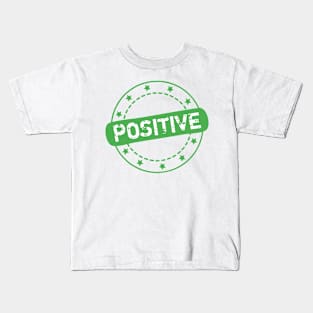 Positive Stamp Icon Kids T-Shirt